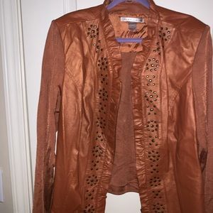 Faux leather jacket by Peter Nygard